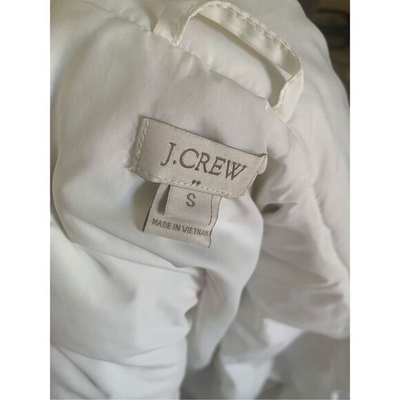 J Crew White Cream Quilted Vest - Picture 3 of 12